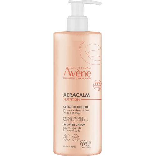 Avene Xeracalm Nutrition Shower Cream Κρέμα Καθαρισμού Προσώπου - Σώματος για Ευαίσθητες & Ξηρές Επιδερμίδες 500ml